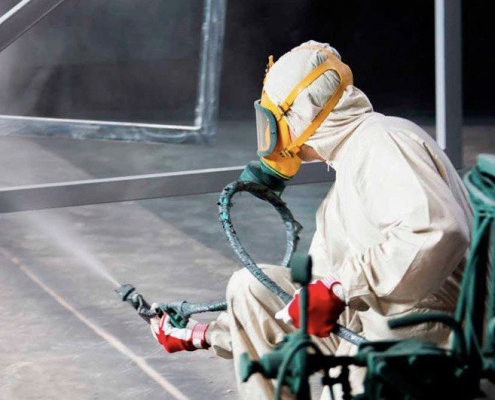 REPAINT OF POOL CAGE FRAME STRUCTURE