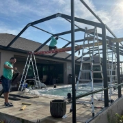 Painting Screen Pool Enclosure in Fort Myers