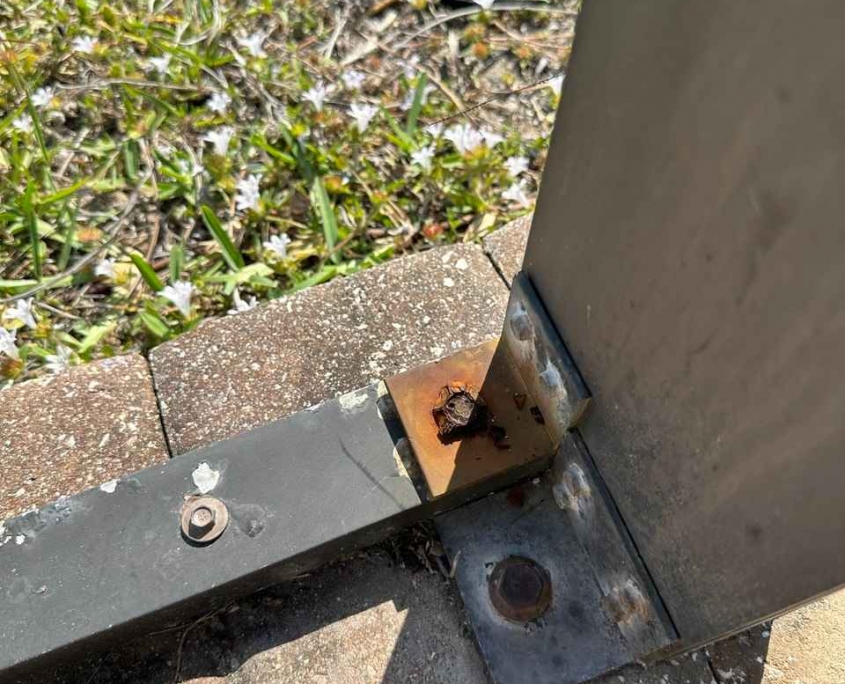 Replacing Rusty Screws at Screen Pool Enclosures